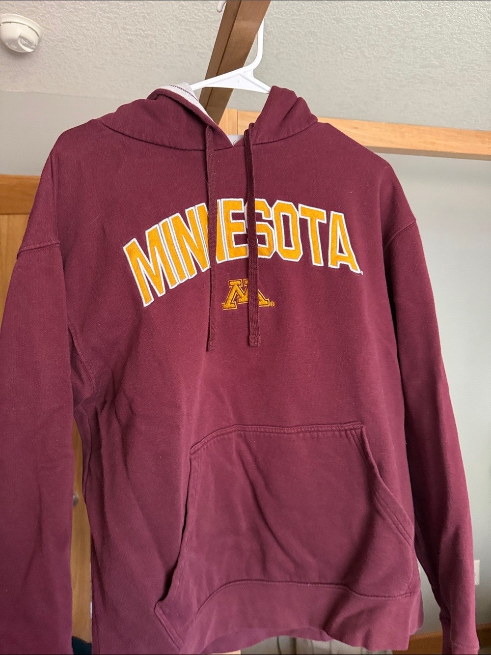 Pro Edge Maroon Crewneck Sweatshirt with Gold Lettering